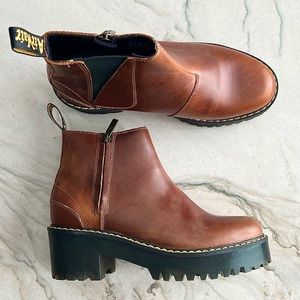 Dr. Marten Rometty in Butterscotch Orleans (Honey Brown) Real Leather